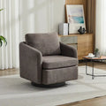Modern Chenille Swivel Accent Chair – Inner Spring Cushion, 360° Rotation & Solid Wood Frame