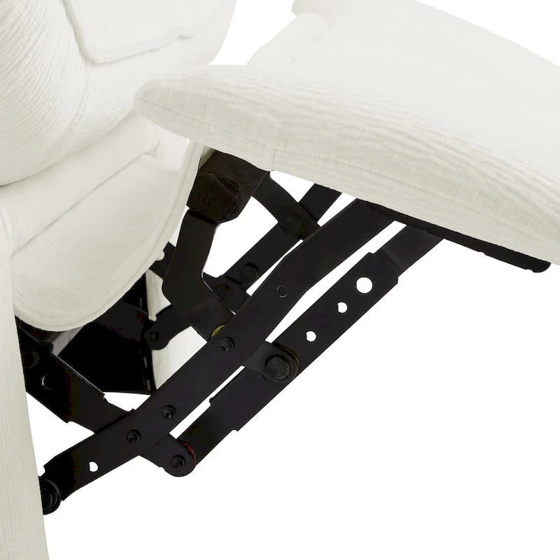 Power Recliner Chair with 360° Swivel, Glider & Rocker – Wireless Charging & Tufted Chenille