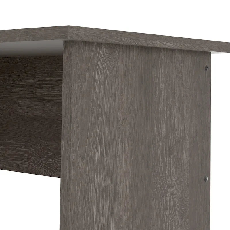 Modern 4-Drawer Writing Desk – Open Shelf, Aluminum Bar Handles & Stain-Resistant Foil Surface