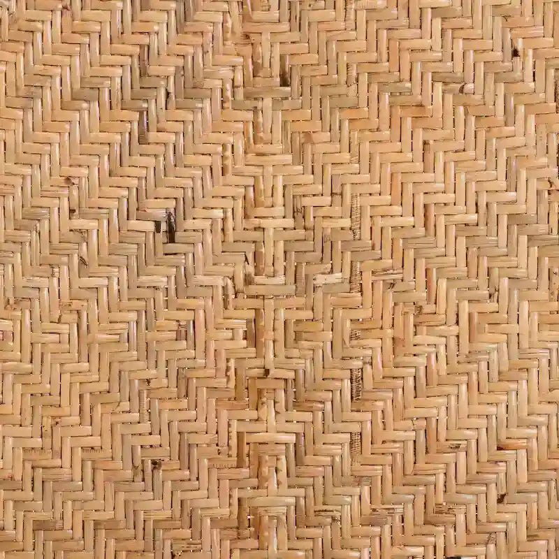 Bohemian Natural Rattan Bar Stool – Round Woven Back & Footrest, Bar or Counter Height
