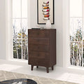 Retro 7-Drawer Storage Sideboard Cabinet – Birch Legs, Wood Veneer & Eco-Friendly Paint