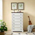 Modern 6-Drawer Bedroom Dresser – Wide Glide Drawers & Anti-Tip Safety Design