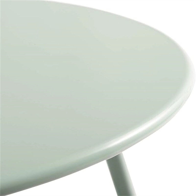 Round Metal Side Table — Indoor & Outdoor Snack & Accent Table, Weather-Resistant