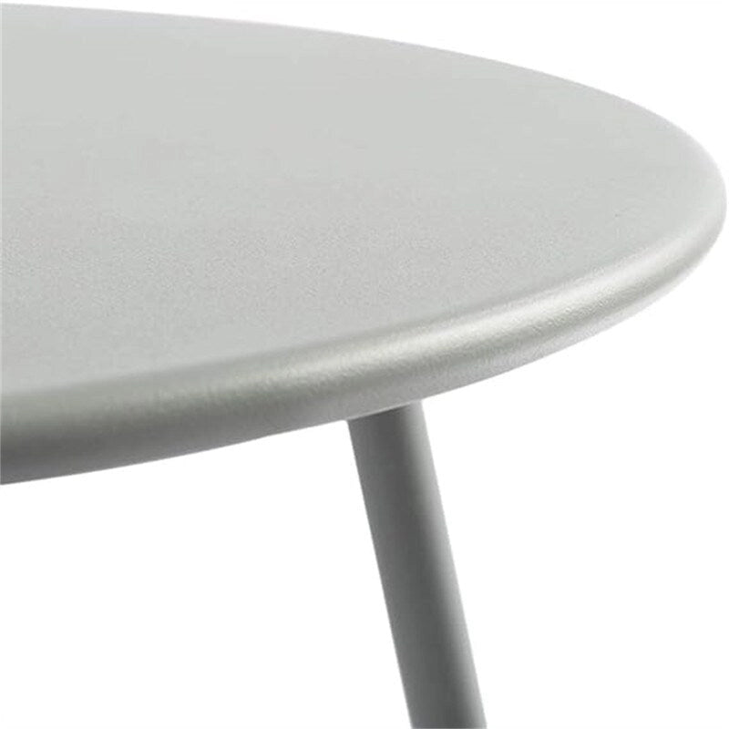 Round Metal Side Table — Indoor & Outdoor Snack & Accent Table, Weather-Resistant
