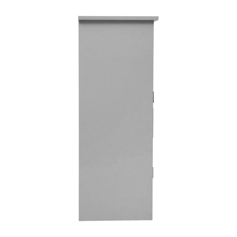 Modern Freestanding Bathroom Storage Cabinet – Magnetic Doors, Open Display Shelf & Adjustable Shelving