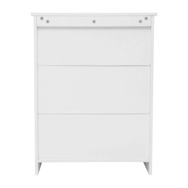 Modern Freestanding Bathroom Storage Cabinet – Magnetic Doors, Open Display Shelf & Adjustable Shelving